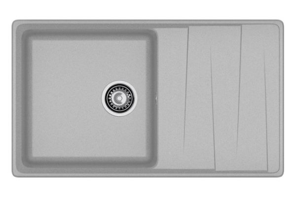 Inset sink with drainer GRANFEST Level GF-LV-860L 86x50x20 cm