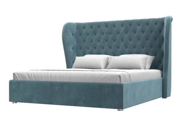 Bed with lifting mechanism Dalia color turquoise 180x200 cm