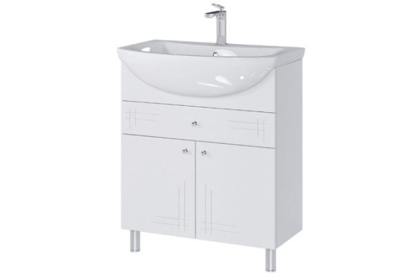 Floor stand Sanstar June 3.1-1.4.1 65.1 cm, frame color white, facade white