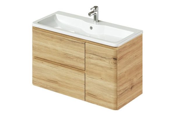 Hanging cabinet Roberto 99.5 cm, frame color mavella gold oak, facade color mavella gold oak