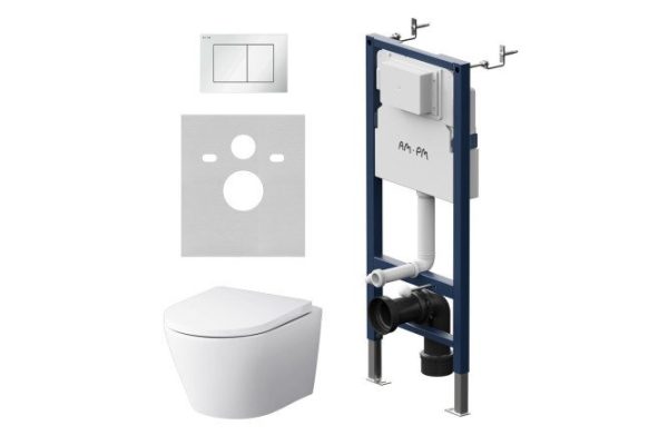 Installation with wall-hung toilet AM.PM IS90201.741701 PrimeFit S key