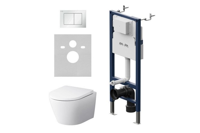 Installation with wall-hung toilet AM.PM IS90201.741701 PrimeFit S key