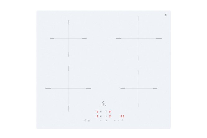 Induction hob LEX EVI 640A wh, white 59 cm