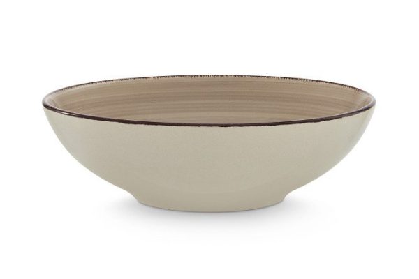 Soup plate EVIO Bermuda Cappuccino Ceramic, 18 cm