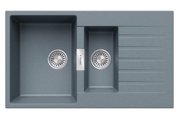 TOLERO Loft TL-860 856332 mortise sink with drainer 50x86x20 cm