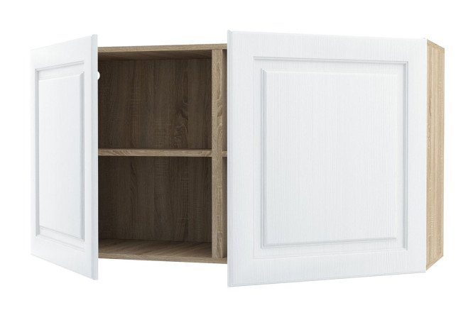 Cabinet with doors Oscar Bella 120x64 cm, Sonoma/white wood