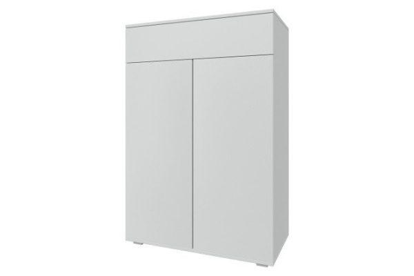 Cabinet Oscar Moon 75x112.4x41.6 cm, white front, talc