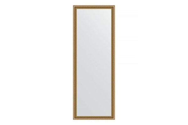 Wall mirror in a baguette frame EVOFORM BY 1067 gold beads 52x142 cm