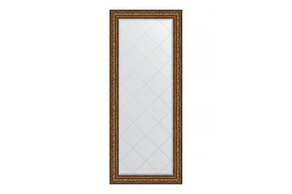 Floor mirror with engraving in a baguette frame EVOFORM BY 6337 vignette aged bronze 85x205 cm