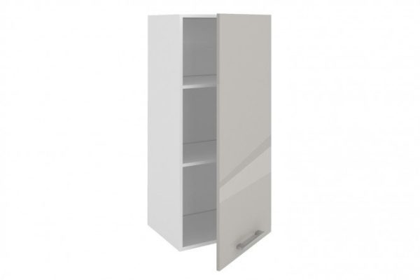 Front for Amika cabinet 44.6x95.6 cm, pearl gray glossy color