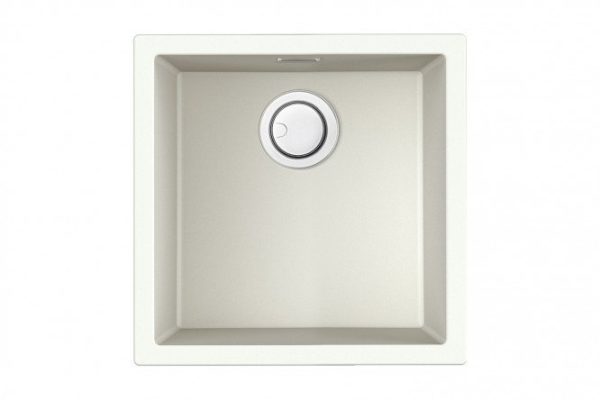 Inset sink OMOIKIRI Yamakawa 45-U/I-WH 4993784, white 45.6x45.6x20 cm