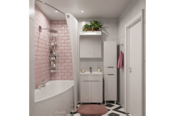 Bathroom furniture RUNO Parma, 60 2 doors floor-standing