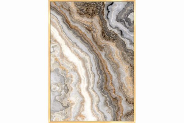 Reproduction in frame Marble II 103x73 cm