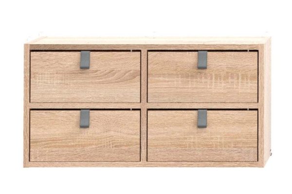 Bricks rack 2 sections with drawers