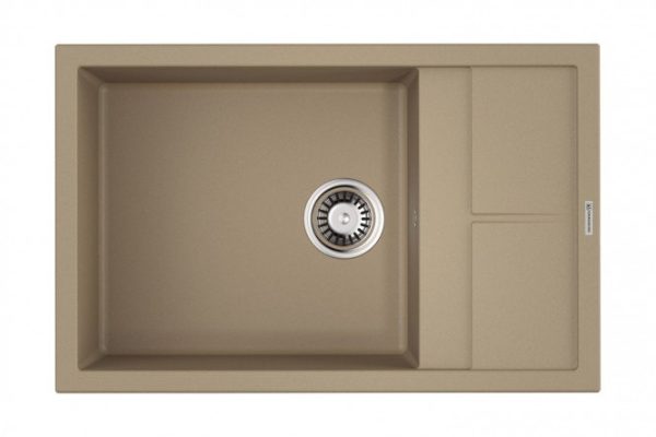 Inset sink with drainer OMOIKIRI Sumi 78 LB-CH 4993726, champagne 78x50x20 cm