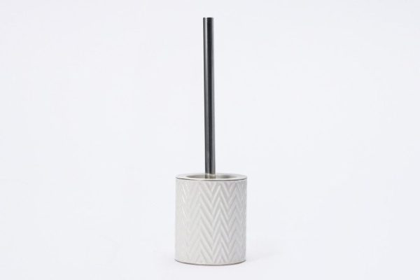 Toilet floor brush WasserKRAFT Trebel 10.5x34x10.5 cm, Porcelain