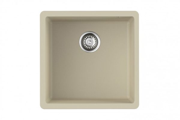Undermount sink OMOIKIRI Bosen 44-U-BE 4993596, vanilla 44x44x19 cm