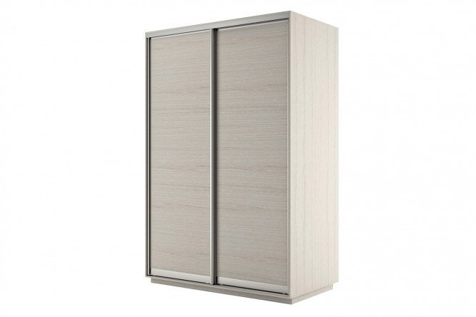 Sliding wardrobe 2-door Slide 120x240x60 cm, light shimo ash