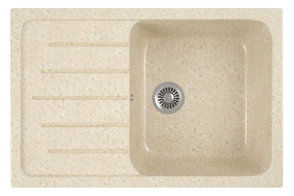 Inset sink with drainer GreenStone GRS-76 328 49x75x19 cm