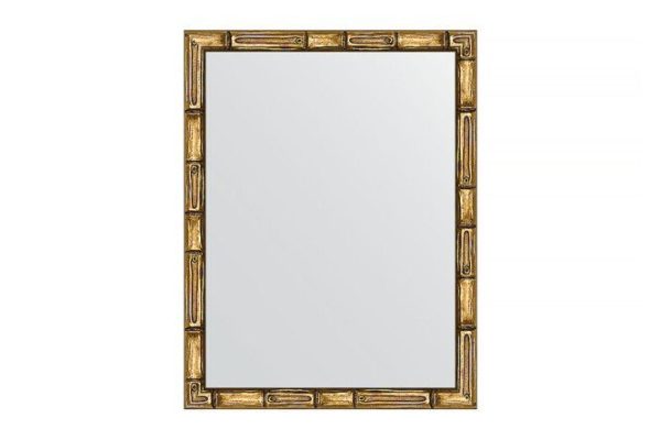 Wall mirror in a baguette frame EVOFORM BY 1330 gold bamboo 34x44 cm