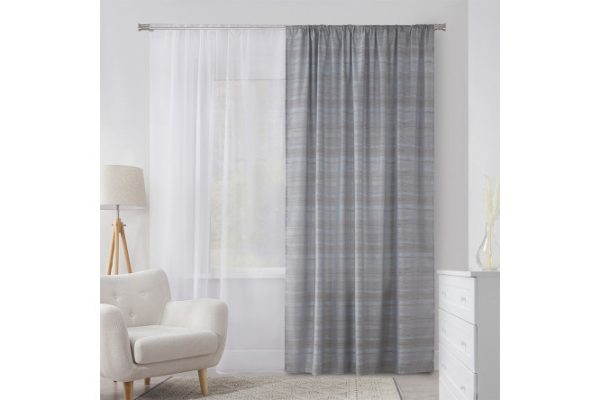 Ribbon curtain Laura 180x275 cm, 1 piece, blue