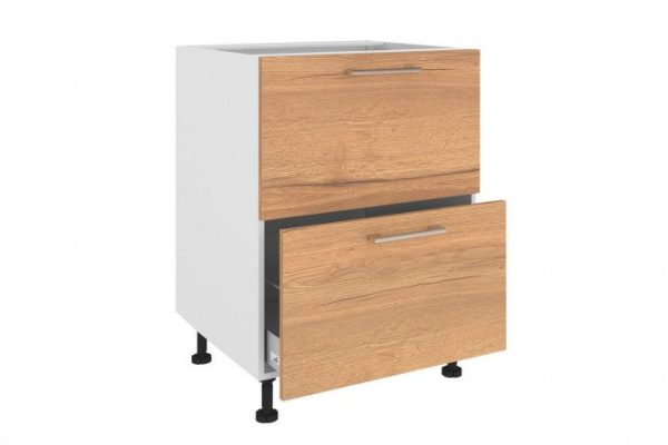 d778863cd1e8658dda7c7739e561aa69.jpg Set of fronts for a floor cabinet with 2 drawers Amika 59.6x35.6 cm, Halifax oak color