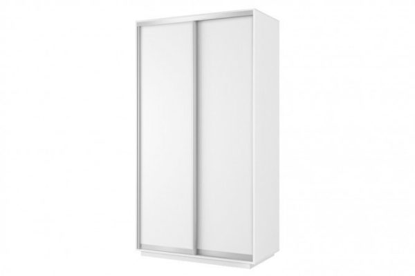 Sliding wardrobe 2-door Slide 140x240x45 cm, white snow