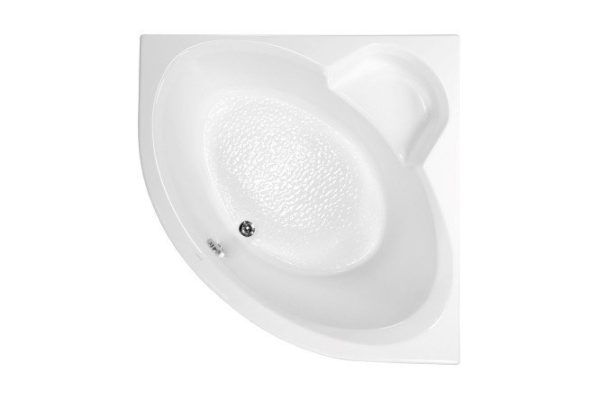 Wall-mounted bathtub VAGNERPLAST Catalina Mini VPBA125CTM3X-04 125x125 cm