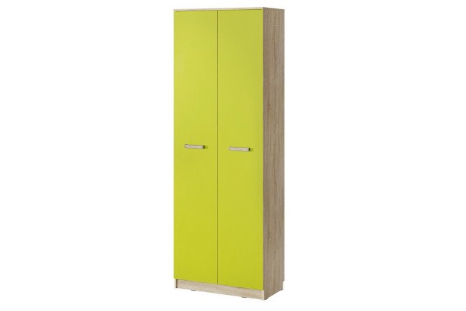Wardrobe Watercolor oak Sonoma/lime 80.2x225.6x41.4 cm
