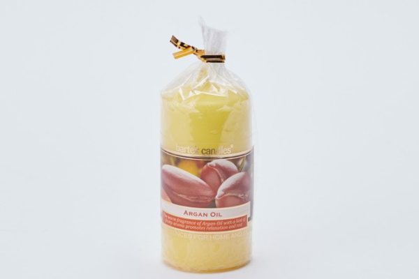 Argan oil candle 10 cm, 1 pc.