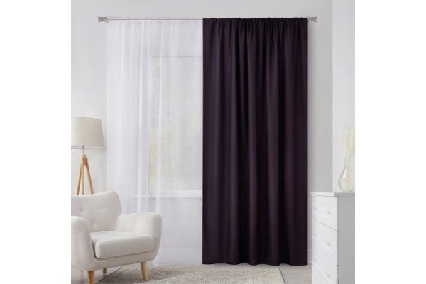 Ribbon curtain ESTUDI BLANCO Brenda 200x280 cm, 1 piece, purple