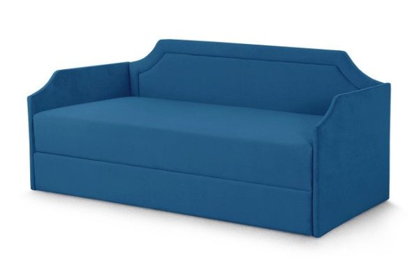 Sofa bed with lifting mechanism Fly 80x190 cm color blue