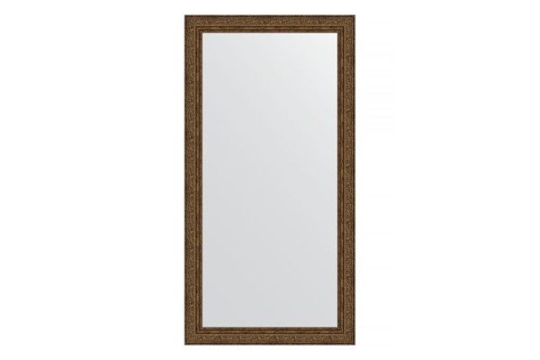 Wall mirror in a baguette frame EVOFORM vignette aged bronze 74x154 cm
