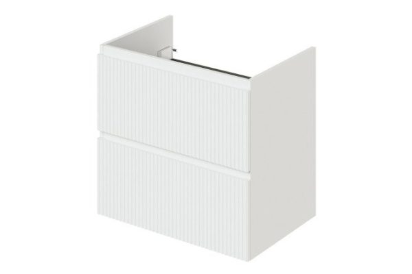 Wall-hung sink cabinet Kate 63.6 cm, frame color blanzhe, front blanzhe