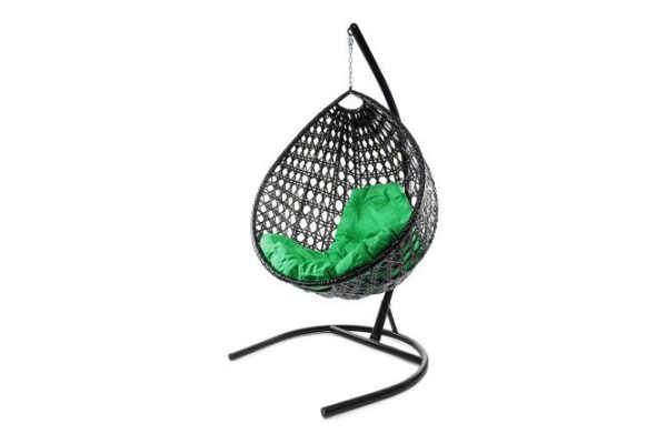 Hanging chair Drop Lux 72x186x98 cm, base and frame color black, finishing black