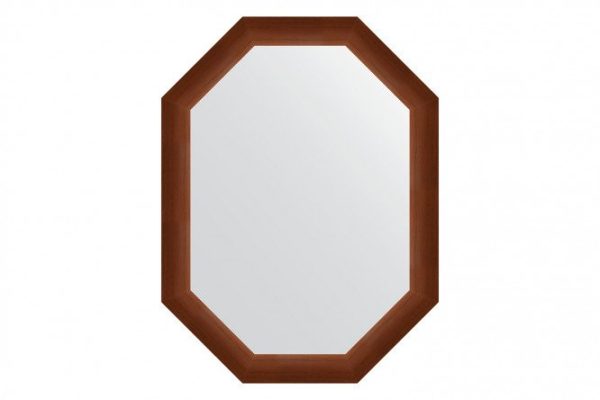 Wall mirror in a baguette frame EVOFORM Polygon BY 7075, walnut 62x82 cm