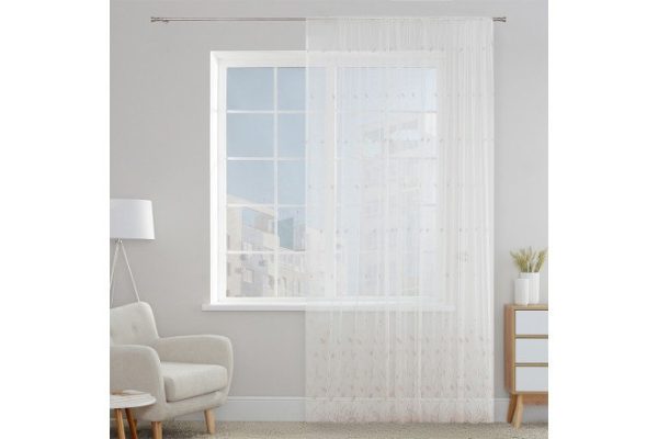 Tulle ESTUDI BLANCO Polly 300x280 cm, 1 piece, white, powdery