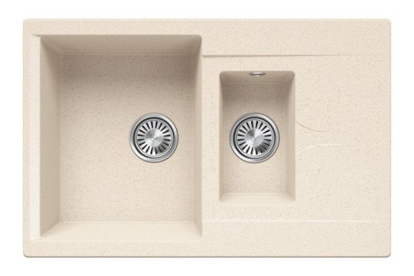 Inset sink with wing Brig-770 77x50x20 cm