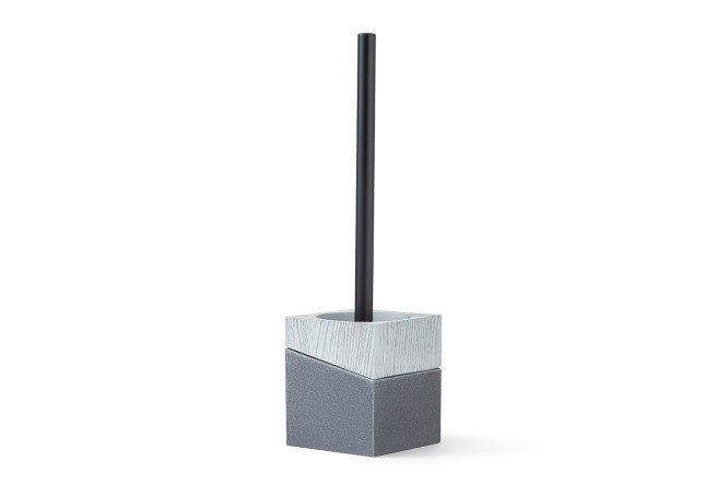 Toilet brush in stand EVIO Elbe 10x34.3x10 cm, Polyresin