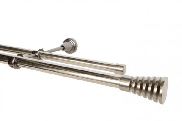 Double-row cornice 240 cm MITTE steel