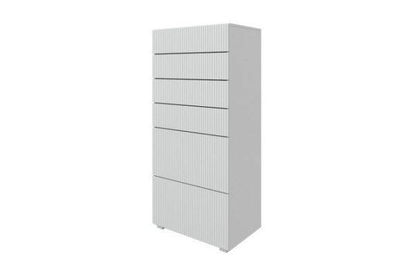 Children's chest of drawers Oscar Amelie mini 60x130x39.6 cm, white, talc