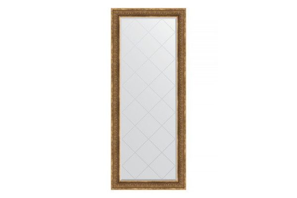 Floor mirror with engraving in a baguette frame EVOFORM BY 6331 bronze monogram 84x204 cm