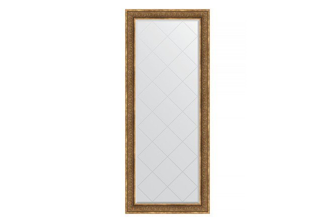 Floor mirror with engraving in a baguette frame EVOFORM BY 6331 bronze monogram 84x204 cm