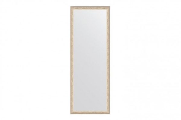 Wall mirror in a baguette frame EVOFORM BY 1065 nickel silver 51x141 cm