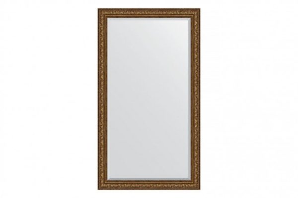 Floor mirror with bevel in a baguette frame EVOFORM BY 6177 vignette aged bronze 115x205 cm