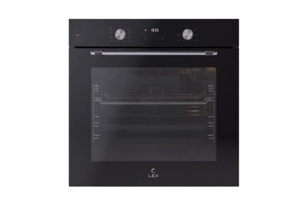 Electric oven LEX EDP 680 BL MAX. black, stainless steel 59.5x59.5x54.7 cm