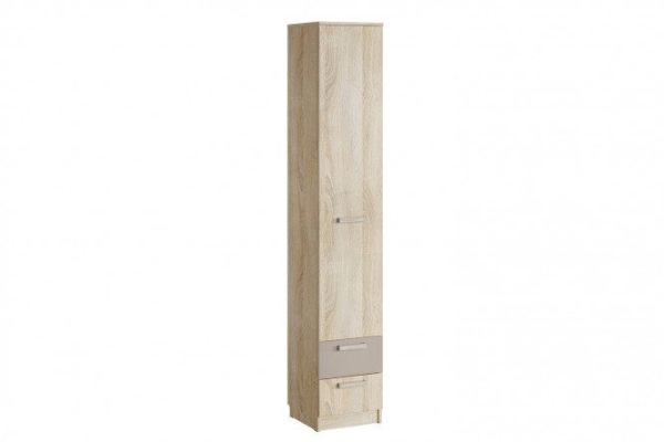 de8c4fdcc8f996cda797d342eaf9dffd.jpg Linen closet with drawers Watercolor oak Sonoma/cappuccino 40.2x225.6x41.4 cm