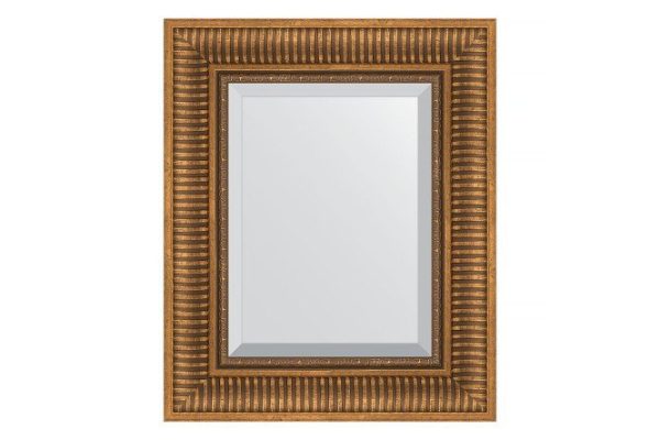 Wall mirror with bevel in a baguette frame EVOFORM BY 3362 bronze aqueduct 47x57 cm