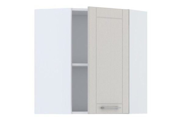 Front for wall corner cabinet Stella 36.3x71.6 cm, color pearl gray