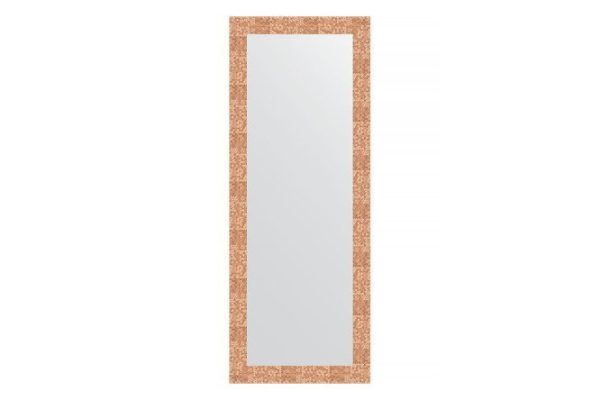 Wall mirror in a baguette frame EVOFORM BY 3114 honeycomb copper 56x146 cm